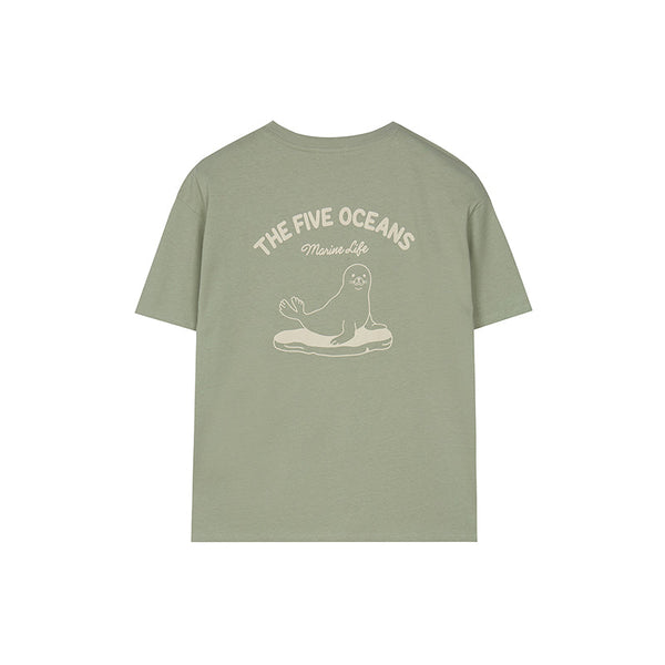 Eco Marine Animal Graphic Short Sleeve Tshirt